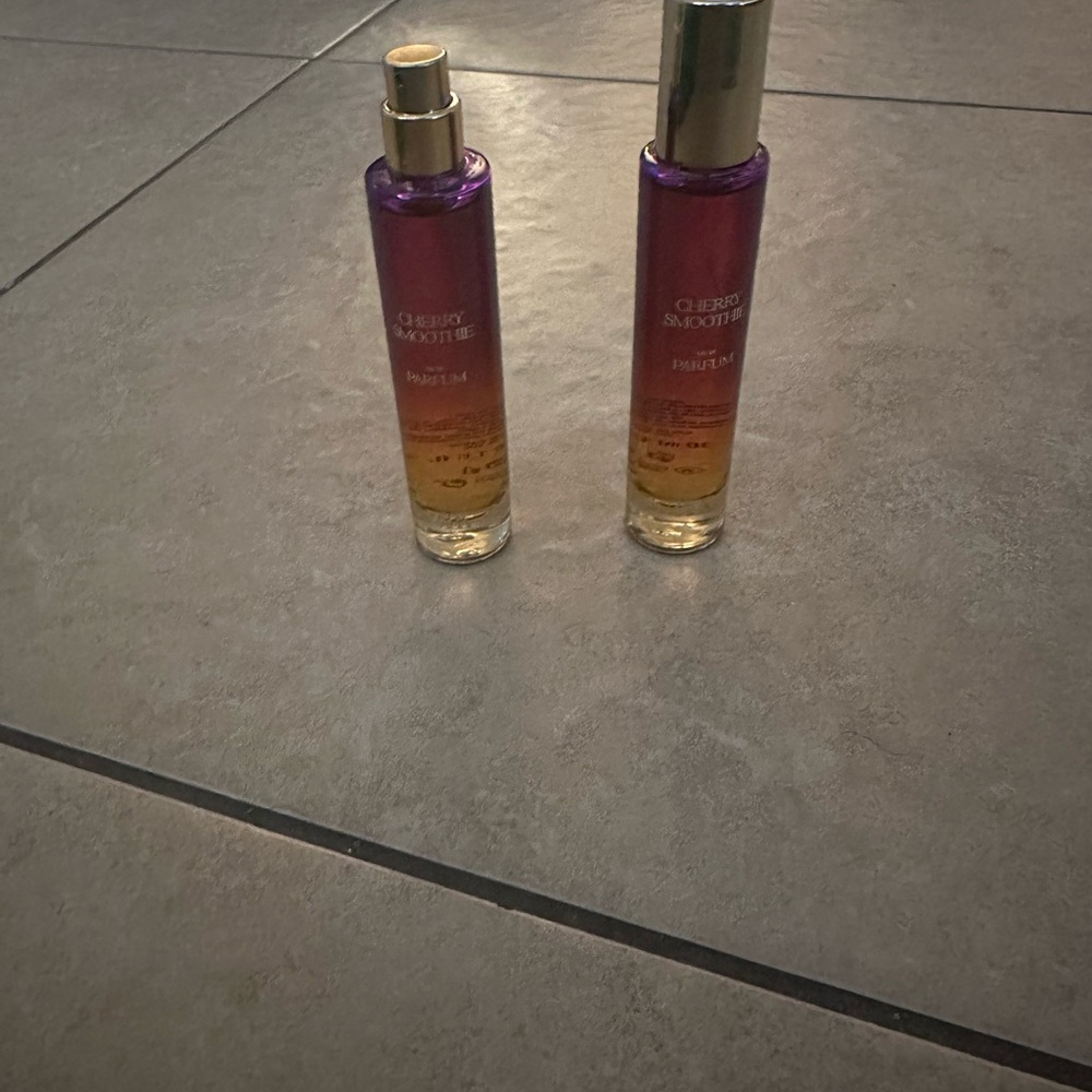 ZARA CHERRIE SMOOTHIE PARFUM N (2) 1.01 FL OZ BOTTLES 1-NO TOP AND 2- NO BOXES F